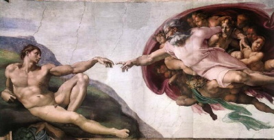Michelangelo's Creation of Adam and Eve, or in other words, what's in a word?