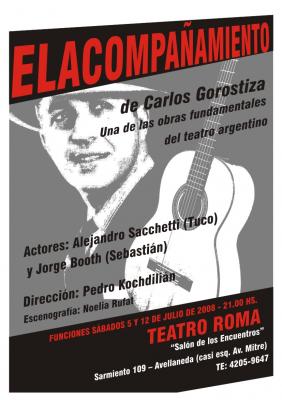 Sube "El Acompañamiento" al escenario del teatro Roma en Avellaneda