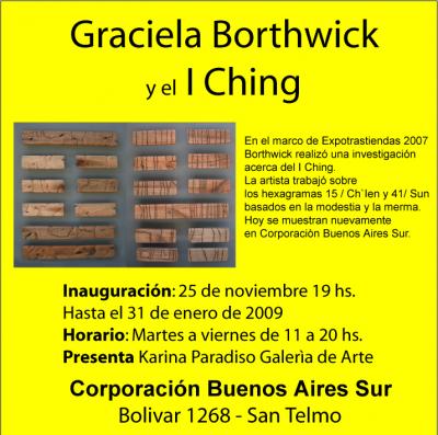 Graciela Borthwick expone obras sobre I Ching