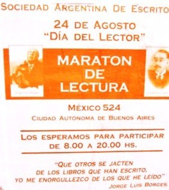 Maratón de Lectura en la Sociedad Argentina de Escritores