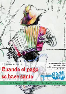 31ra edición de la fiesta "Cuando el Pago se hace Canto" en La Paz, Entre Ríos