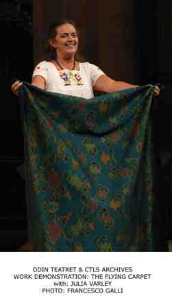 Llega Julia Varley de Oden Teatret para presentar: "La alfombra voladora"